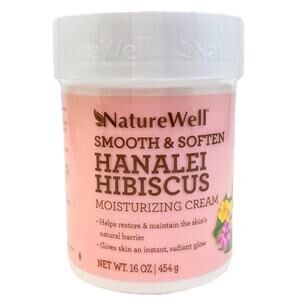 NatureWell HANALEI HIBISCUS MOISTURIZING CREAM Smooth & Soften Skin 16 oz